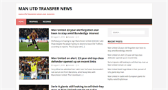 Desktop Screenshot of manutdtransfernews.com