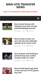 Mobile Screenshot of manutdtransfernews.com