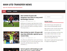 Tablet Screenshot of manutdtransfernews.com